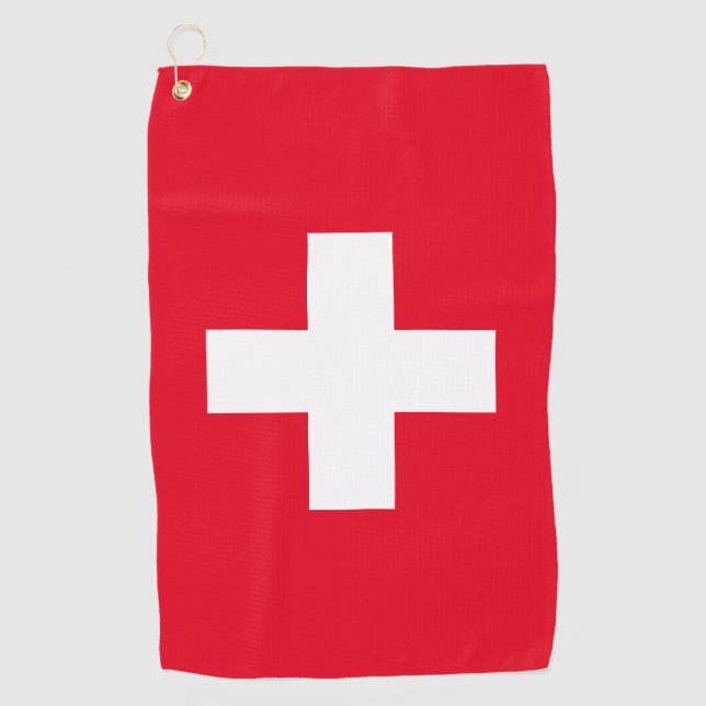 Serviette De Golf Drapeau suisse (Devant)