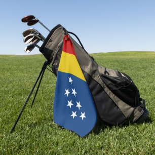 Serviette De Golf Drapeau urbain de Durham (Caroline du Nord)
