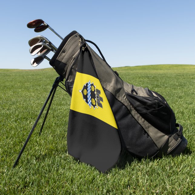 Serviette De Golf Drapeau urbain de Pittsburgh (Pennsylvanie) (Vert)
