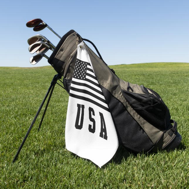 Serviette De Golf Drapeau USA  (Vert)