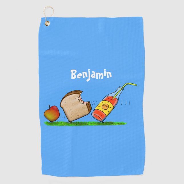 Serviette De Golf Drôle de dessin animé de fourmis (Devant)