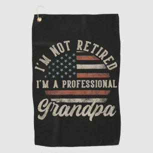 Serviette De Golf Drôle de retraite "Je suis un grand-père professio