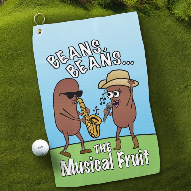 Serviette De Golf Drôle Fête des pères Bean Fart Plaisanter (Funny Golf Towel for Dad)
