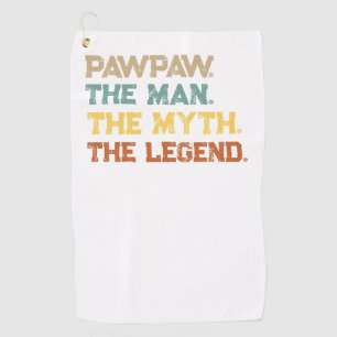 Serviette De Golf Drôle PawPaw L'Homme Le Mythe La Légende Personnal