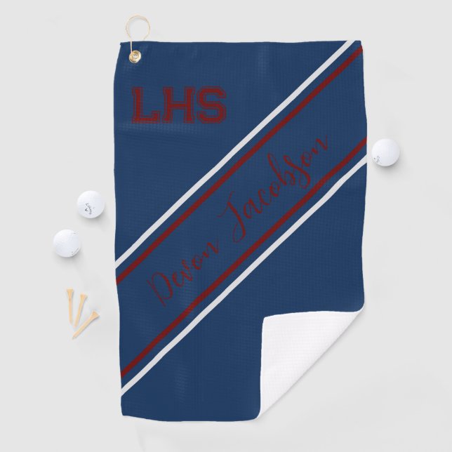 Serviette de golf du Joueur du secondaire (En situation)