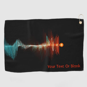 Serviette De Golf Dualité de la vague de particules