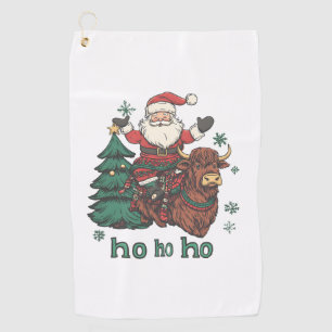 Serviette De Golf Éclairage de sapin de Noël femmes Santa montant la