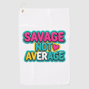 SERVIETTE DE GOLF ÉCONOMISER PAS LE GOLF MOYEN