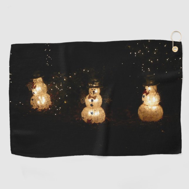 Serviette De Golf Écran Luminaire Snowman (Horizontal)