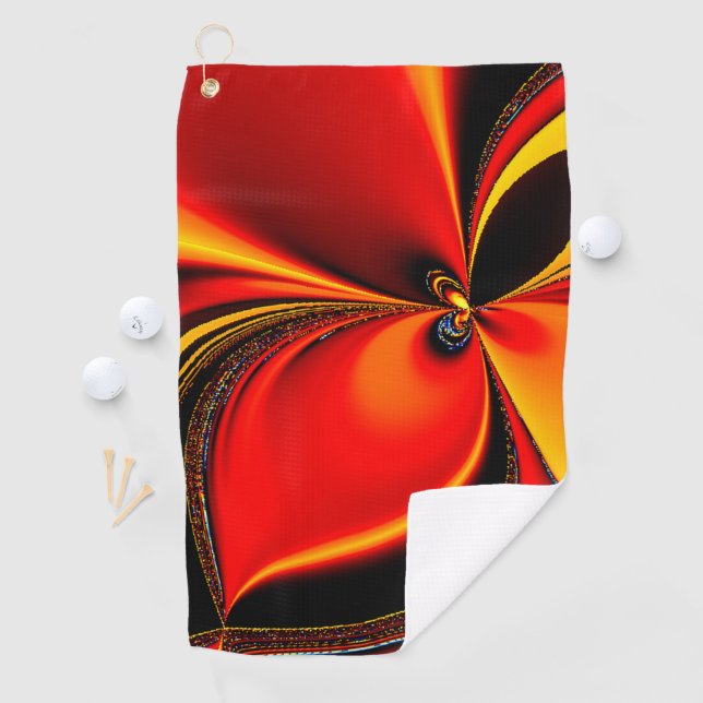 Serviette De Golf Élégance des agrumes (En situation)