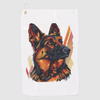 Serviette De Golf Elégance et Canine Grace bergers allemands