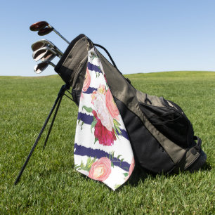 Serviette De Golf Élégant floral aquarelle déco coup d'oeil 