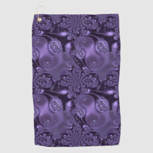 Serviette De Golf Élégante étincelle Royale Purple Liquide