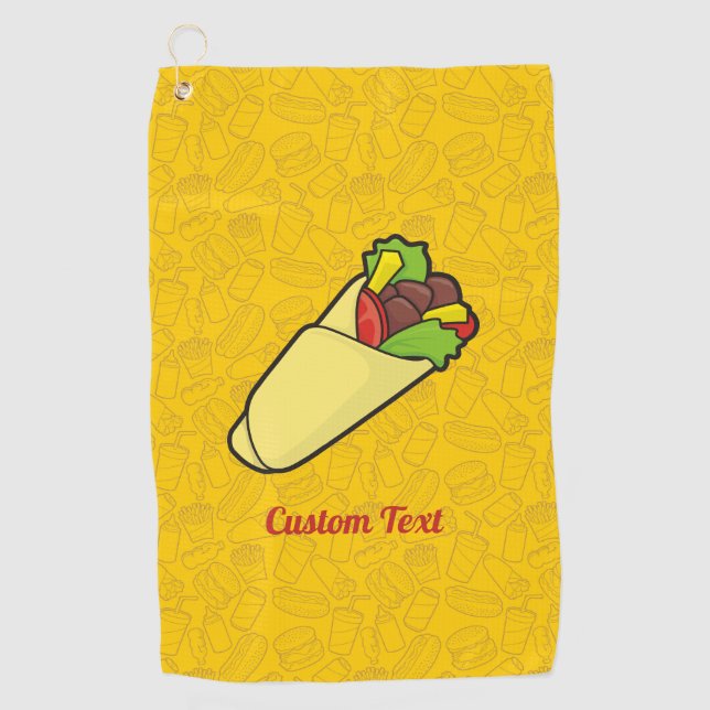 Serviette De Golf Emballage sandwich Tortilla (Devant)