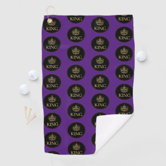 Serviette De Golf Emblème royal du roi et de la couronne