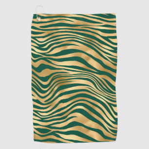 Serviette De Golf Emerald et Gold Safari Series Design 4