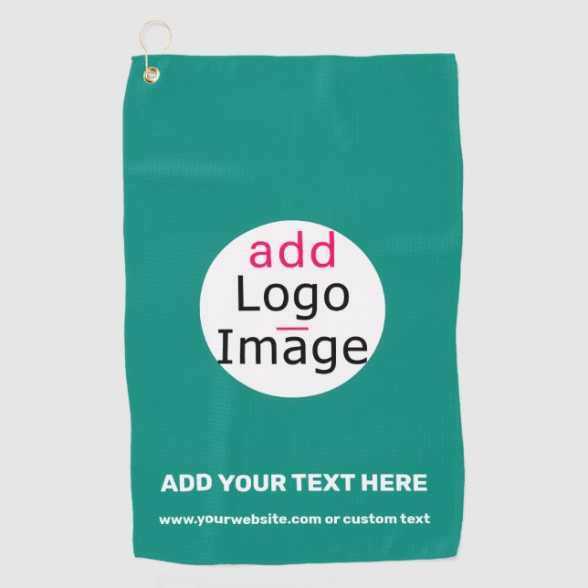 Serviette De Golf Emerald Green Business Chic Custom (Devant)