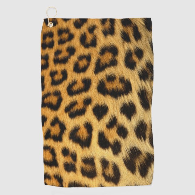 Serviette De Golf Empreinte de léopard (Devant)