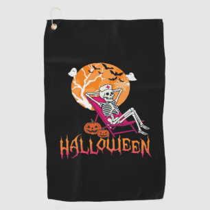 Serviette De Golf En Attente D'Halloween Infirmière D'Été Skeleton P