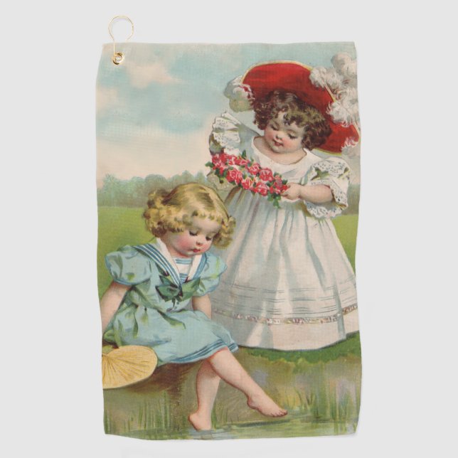 Serviette De Golf Enfants victoriens (Devant)