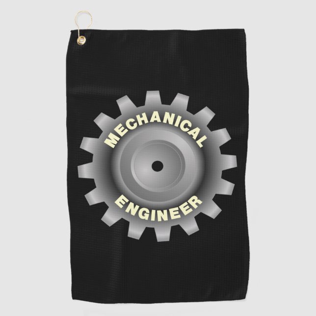 Serviette De Golf Engin mécanique Gray (Devant)