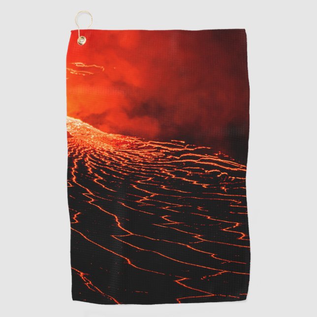 Serviette De Golf éruption volcanique (Devant)