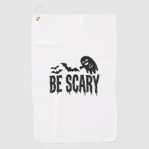 Serviette De Golf Être effrayant chauve-souris fantôme vintage conce