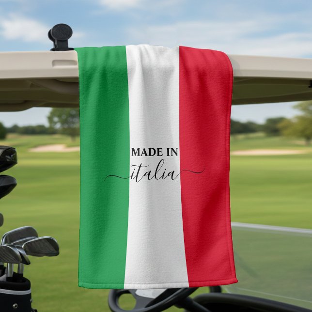 Serviette De Golf Fabriqué en Italie drapeau italien Rouge Blanc Ver (Créateur téléchargé)