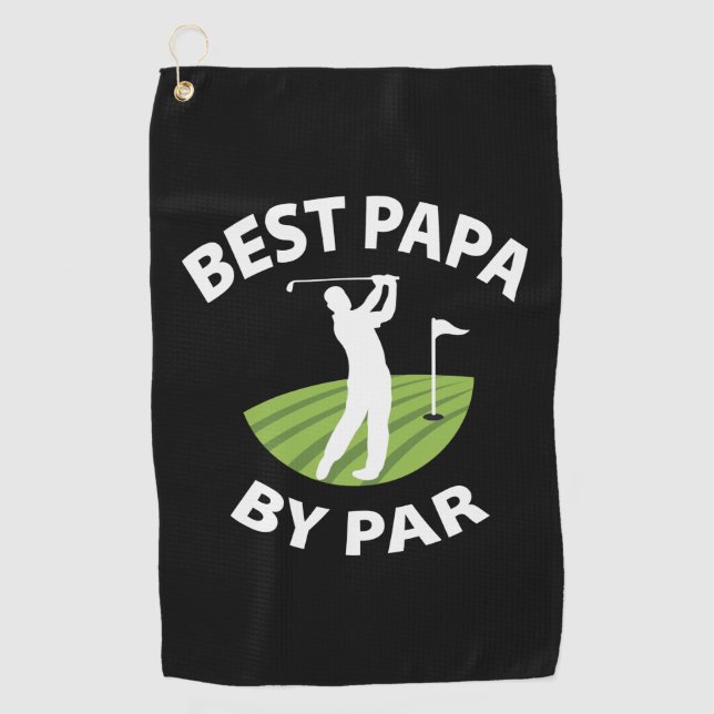 Serviette De Golf Father's Day Best Papa By Par (Devant)