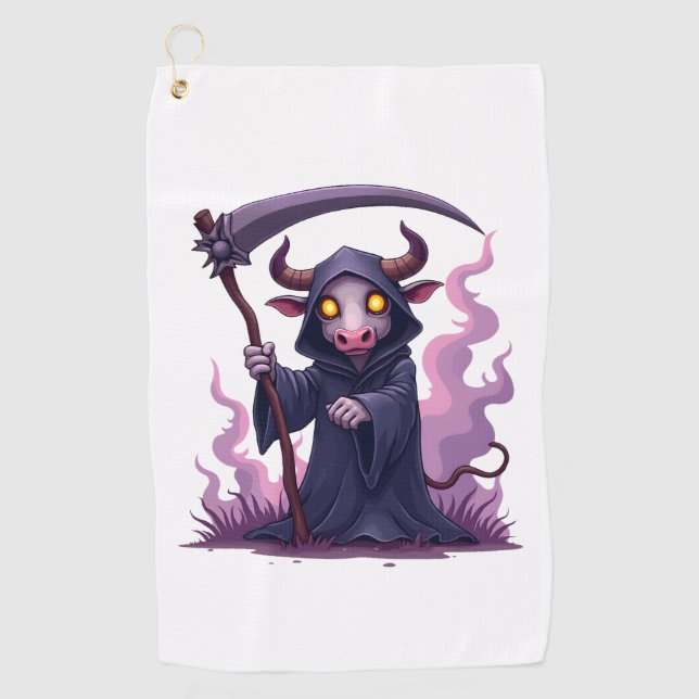 Serviette De Golf Faucheuse de vaches (Devant)