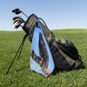 Serviette De Golf Faune Raven Bird Personnalisé