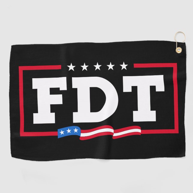 Serviette De Golf FDT Amusant anti-Trump No-Trump (Horizontal)