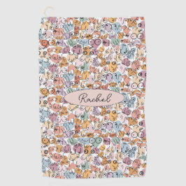 Serviette De Golf féministe amusante