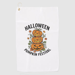 Serviette De Golf Festival de citrouilles d'Halloween Jack O Lantern