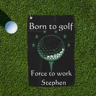 Serviette De Golf Fête des pères drôle personnalisée