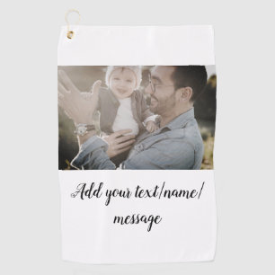 Serviette De Golf fête des pères son père papa ajouter un texte phot