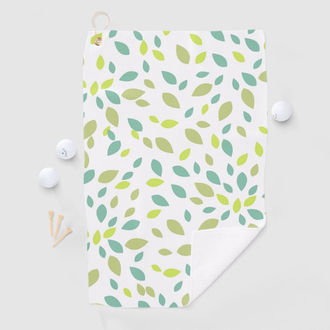 Serviette De Golf Feuilles (vertes) (En situation)