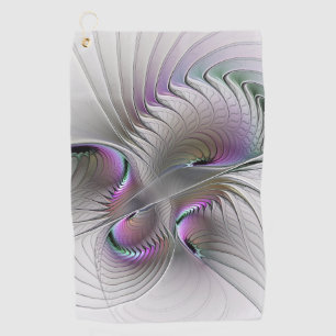 Serviette De Golf Figure de fantaisie abstraite moderne timide Art f