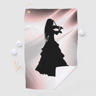 Serviette De Golf Fille Gitane Joue du Violon
