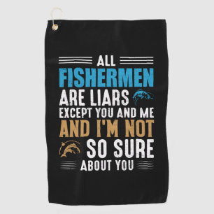 Serviette De Golf Fishing Art All Fishman