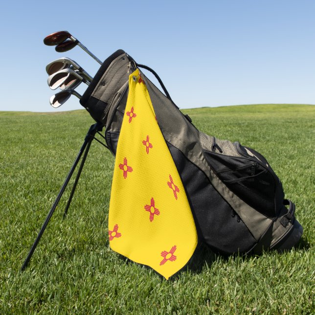 Serviette De Golf Flag du Nouveau-Mexique (Vert)