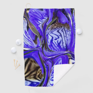Serviette De Golf Fleur Iris Violet