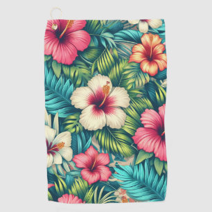 Serviette De Golf Floral hawaïen/tropical