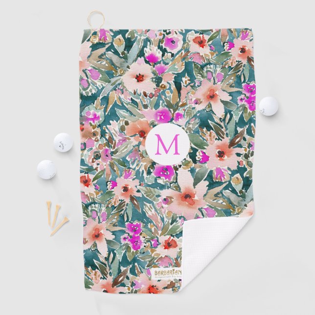 Serviette De Golf Floral tropical luxuriant de VACANCES DÉLÉGUÉES (En situation)
