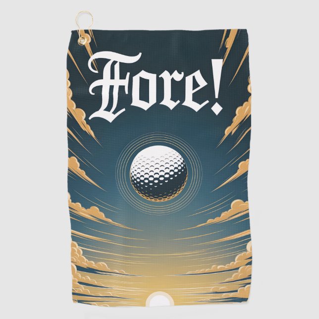 Serviette de golf Fore (Devant)