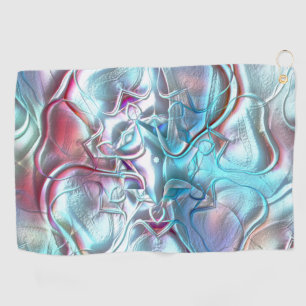 Serviette De Golf Formes Abstraites en verre recouvert de texture sa