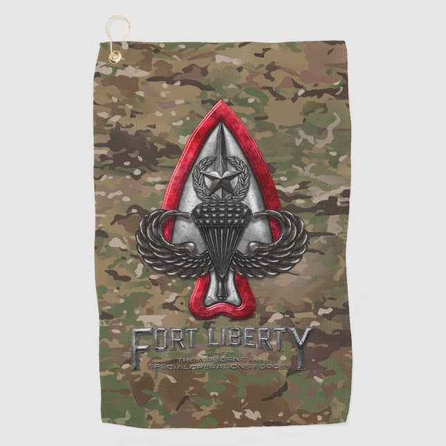 Serviette De Golf Fort Liberty Camo (Devant)