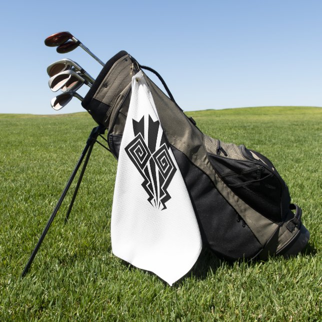Serviette De Golf Foudre éclair (Vert)
