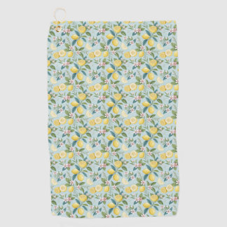 Serviette De Golf Fresh Lemon Floral Botanical Pattern 