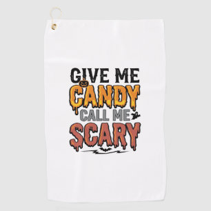 Serviette De Golf Friandises d'Halloween Donnez-moi des bonbons Appe